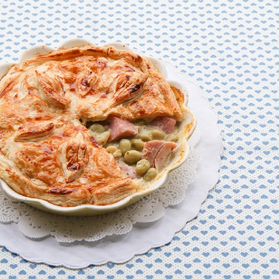 Broad Bean & Gammon Pie