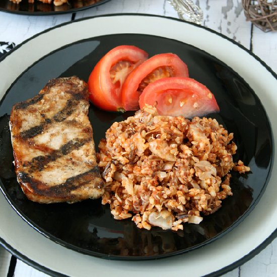 Wild Rice & Quinoa Lazy Cabbage Roll