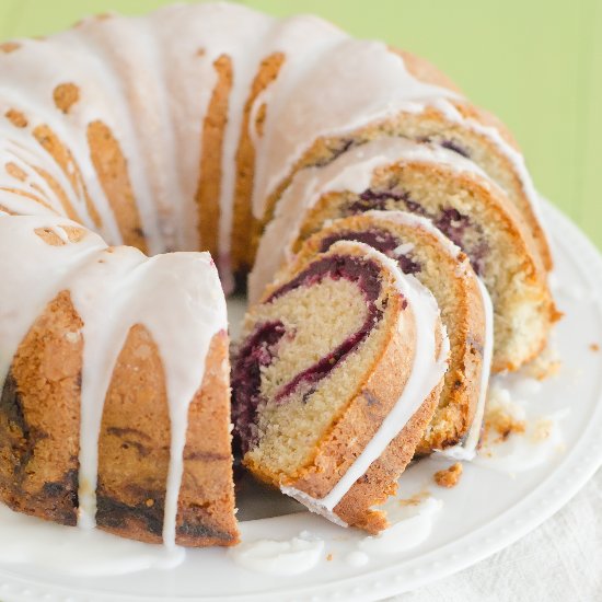 Blueberry Swirl Bundt Cake