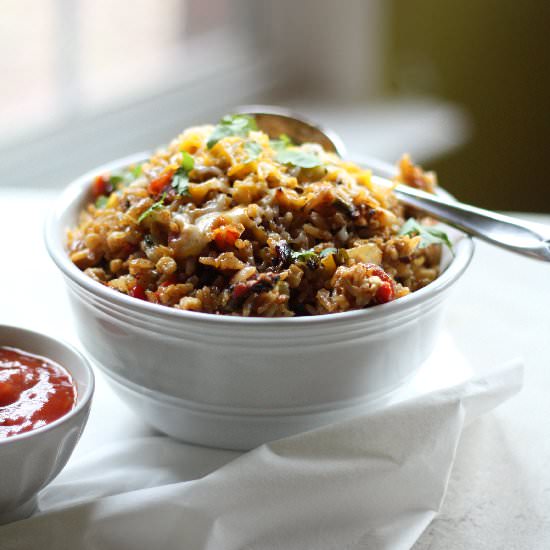 Mexican Bacon Fried Rice