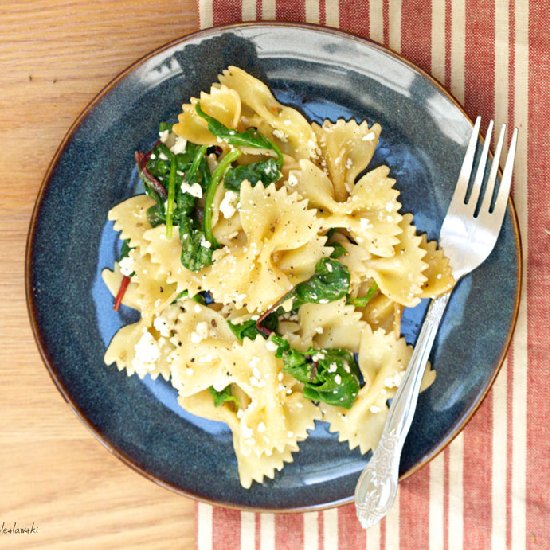 Feta and Greens Pasta Salad