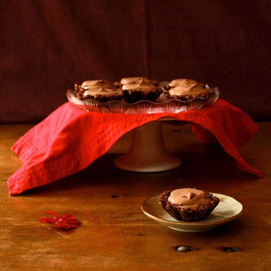 Rich Chocolate Coconut Tarts