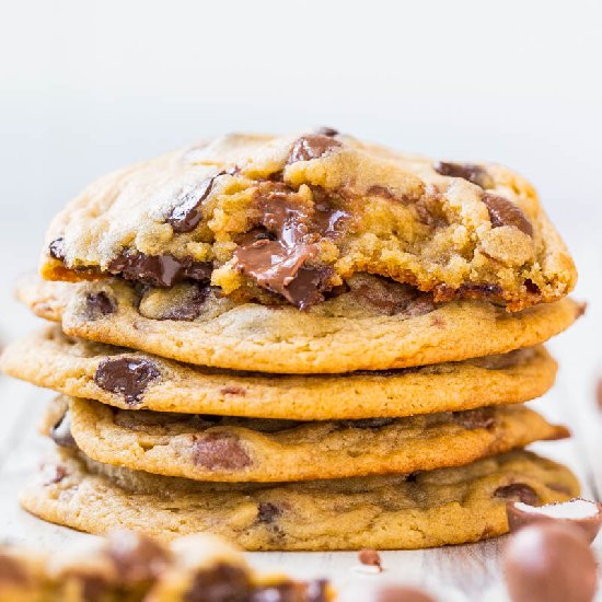 Malted Milk & Whoppers Cookies