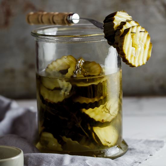 Home-made dill pickles