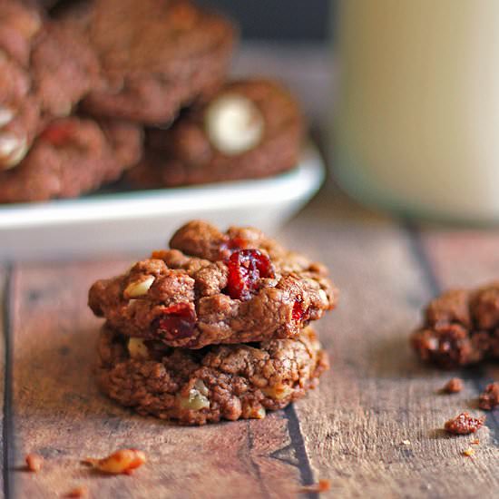 Chocolate Cinnamon Cranberry Cookie