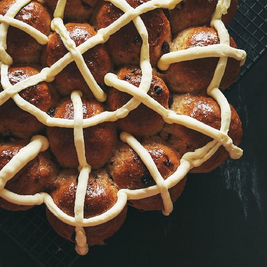 Buttercream Hot Cross Buns