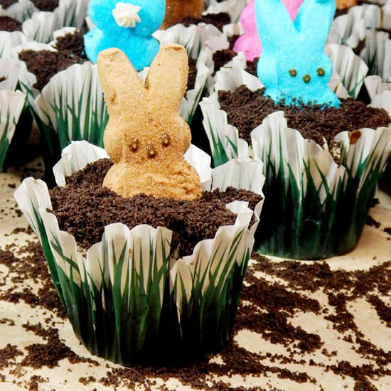 Peeping Peeps Bunny Cupcakes