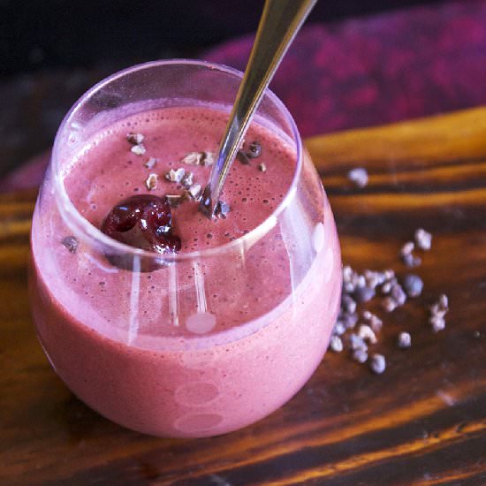 Chocolate Cherry Almond Smoothie