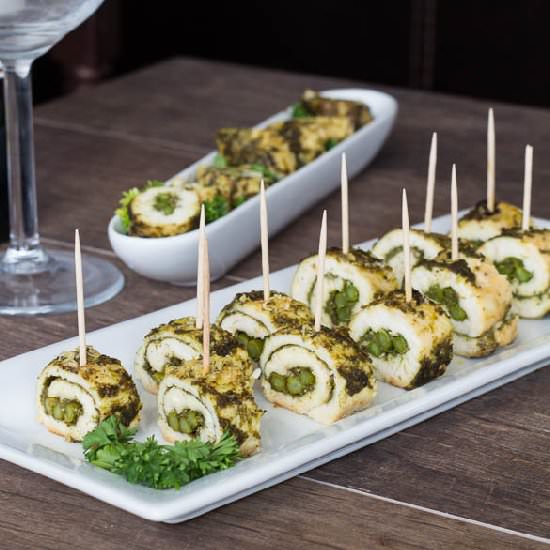 Pesto Chicken Rolls