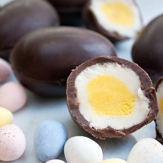 Homemade Chocolate Creme Eggs