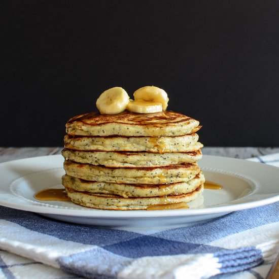 Banana Poppy Seed Pancakes