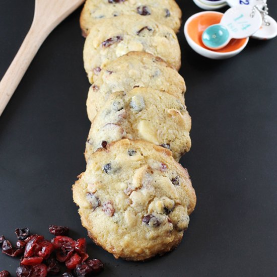 White Chocolate, Cherry Cookies