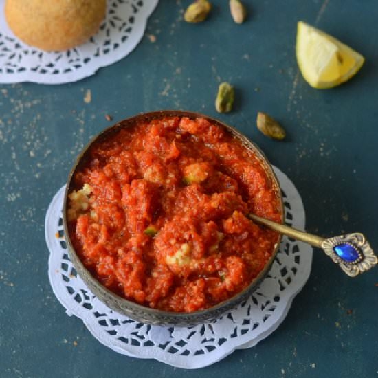 Gajar ka Halwa with Paneer