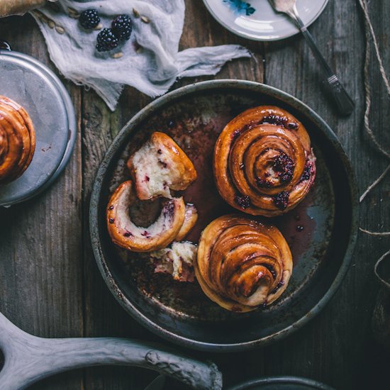 Blackberry Sticky Buns