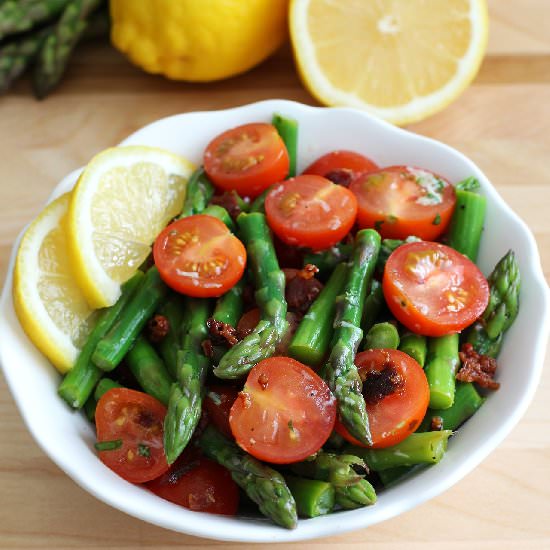 Asparagus Tomato Bacon Salad