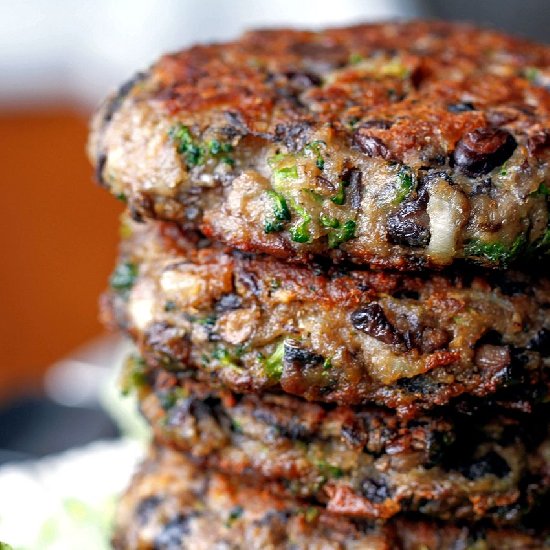 Chunky Portabella Veggie Burgers