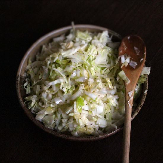 Mayo-free coleslaw