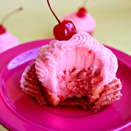 Very Cherry Cupcakes