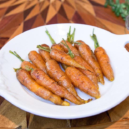 Butter Baby Carrots with wine