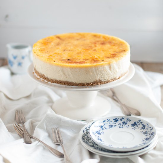 Creme brulee cheesecake