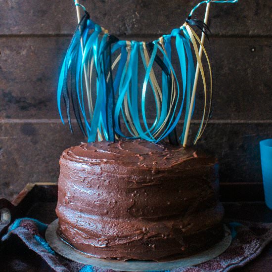 Dark and White Chocolate Cake