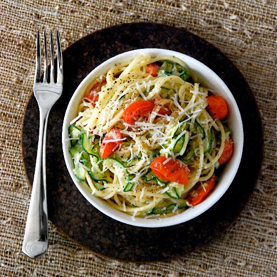 Healthy Lemon Zucchini Pasta