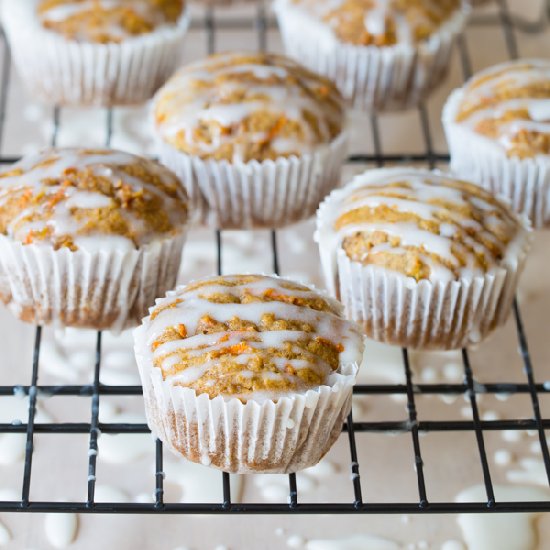 Carrot Pineapple Muffins with Beer