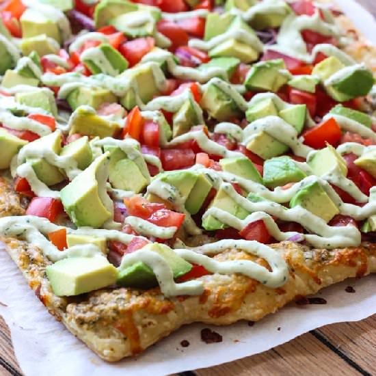 Skinny Avocado Pizza