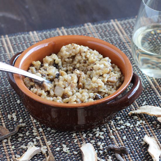 Healthy Mushroom Risotto