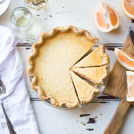 GF Grapefruit Custard Pie