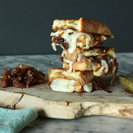 Grilled Cheese with Bourbon Onions