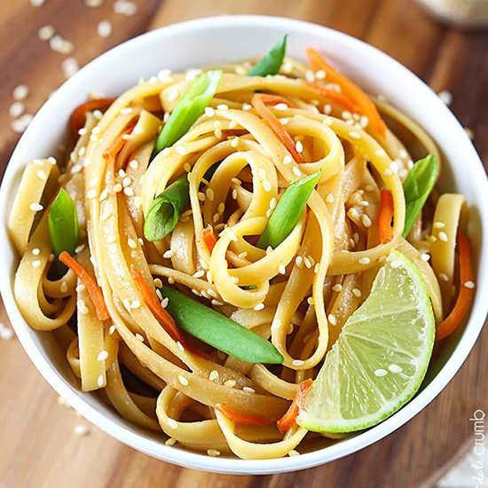 20 Min Sesame Peanut Noodles