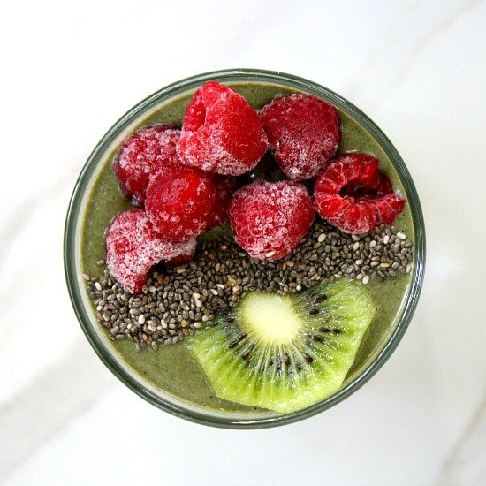 Raspberry Kiwi Smoothie