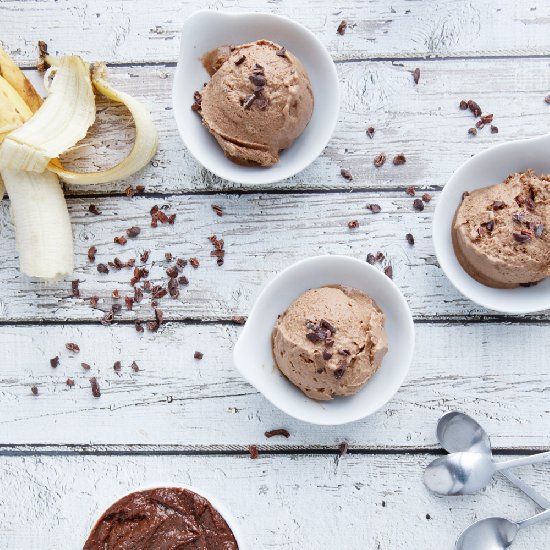 Paleo Nutella Banana Ice Cream