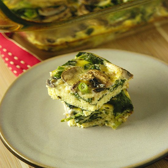 Spinach and Mushroom Frittata