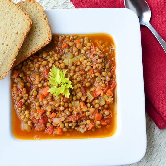 Our Favorite, Easy Lentil Soup