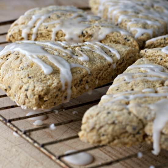 Lemon Chia Seed Scones ~vegan~