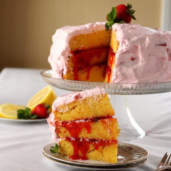 Strawberry Lemonade Cake