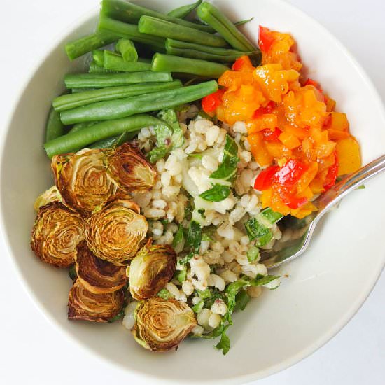 Spring Vegetable Barley Salad