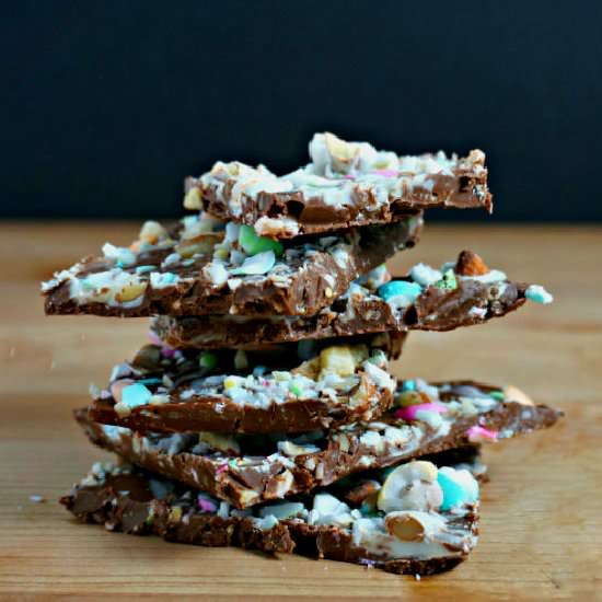 Jordan Almond Chocolate Bark