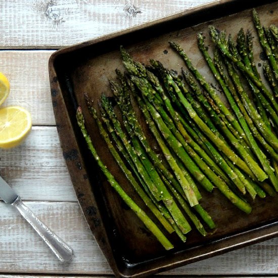 Lemon-Parmesan Roasted Asparagus