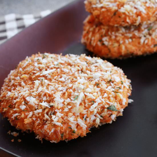 Panko Breaded Baked Salmon Cakes