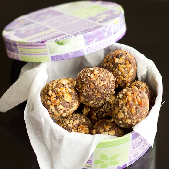 Hazelnut Praline Truffles