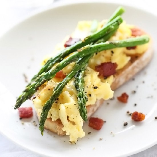 Scrambled Egg Toasts