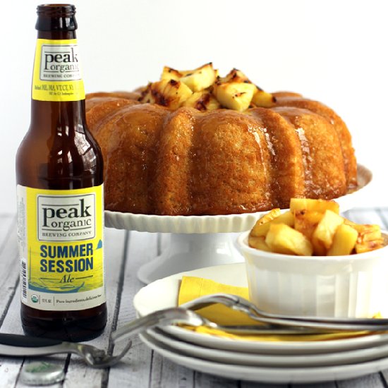 Pineapple Pale Ale Bundt Cake