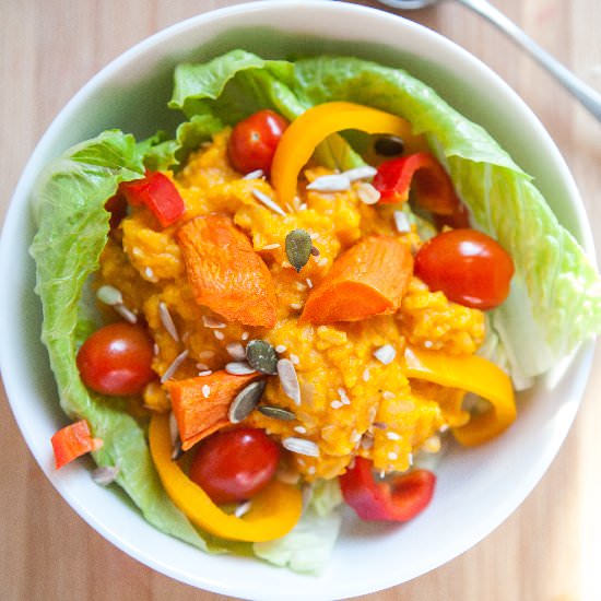 Creamy Squash and Carrot Risotto