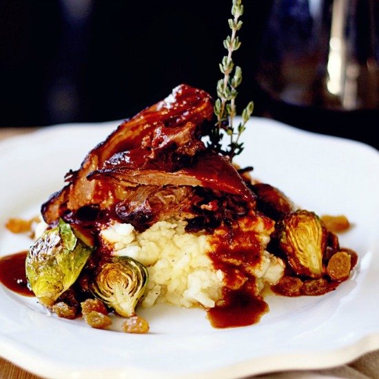 Red Wine Braised Leg of Lamb