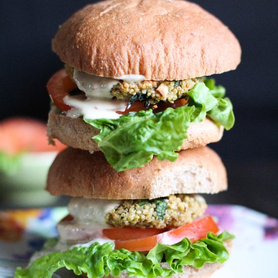 Baked Quinoa Burgers