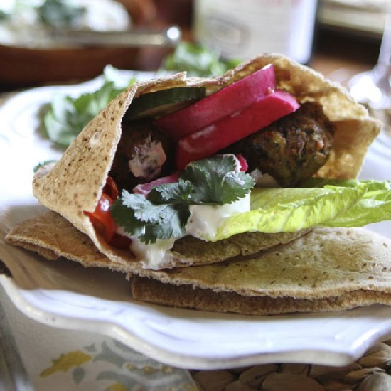 Falafels with Pickled Turnips