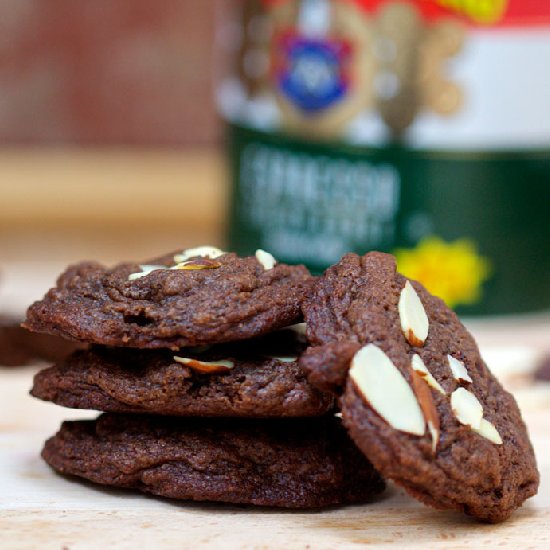 Almond Chocolate Espresso Cookies